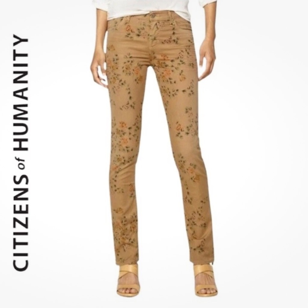 Citizens Of Humanity Mandy jeans High Waist Retro Roll Up Floral 26